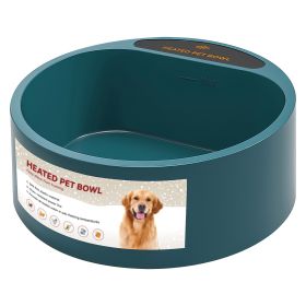 74.4 Oz Heated Pet Water Bowl IP67 Waterproof for Dogs