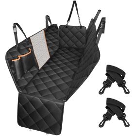 Waterproof Scratchproof Dog Car Seat Cover with Rear Seat Hammock and Door Straps