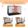 36 Inch Medium Wire Dog Crate with Divider and Leakproof Tray