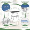 36 Inch Foldable Dog Grooming Table for Home with Adjustable Arm, Noose, Non-Slip Surface, and Storage Mesh Tray
