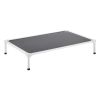 VEVOR Elevated Dog Bed for Large Dogs, Portable Raised Dog Cot with Aluminum Tube Metal Frame and Breathable Textilene Mesh
