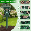 5 Mode Solar Animal Repeller with PIR Sensor and USB Rechargeable Battery