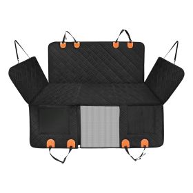 Waterproof Oxford Dog Car Seat Cover with Non Slip Hammock Scratchproof Mesh Window and Side Flaps