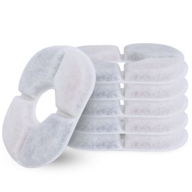 6 Pack Replacement Filters for 2.5 Liter Pet Water Fountain with Activated Carbon Ion Resin