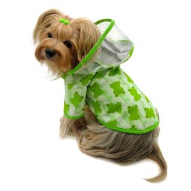 Clear View Froggy Raincoat with Fleece Lining and Detachable Hood (Option: XL)