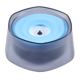 47.35 Ounce No Spill Dog Water Bowl with Slow Water Feeder for Dogs (Option: wlBlue)