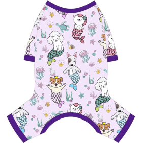Dog Pajamas Pjs Spring Summer Dog Clothes For Small Dogs Girl Boy, Soft Stretchy Tiny Chihuahua Yorkie Puppy Clothes Doggie Onesies Cat Pet Jammi (Option: S)