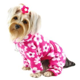 Full Blossom Fleece Turtleneck Pajamas (Option: S)