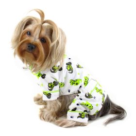 Playful Dinosaur Flannel Pajamas (Option: S)