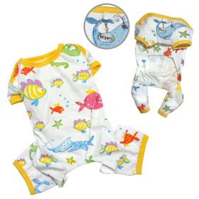 Knit Cotton Pajamas with Ocean Pals (Option: S)