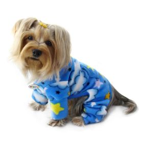 Stars and Clouds Fleece Turtleneck Pajamas (Option: XS)