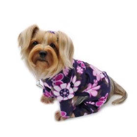Midnight Garden Fleece Turtleneck Pajamas (Option: S)