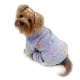 Ultra Plush Colorful Bones/Paws Turtleneck Pajamas (Option: S)