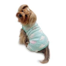 Ultra Plush Fluffy Clouds Front Sleeveless Pajamas (Option: S)