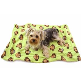Silly Monkey Ultra (Option: Plush Blanket  Lime  S)