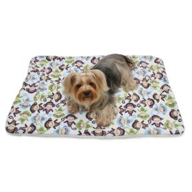 Ultra Soft Minky/Plush Monkey Blanket (Option: )