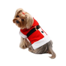 Santa Hooded Sweater with Soft Fur Trims (Option: S)