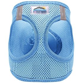 American River Solid Ultra Choke Free Dog Harness (Color: light blue, size: medium)